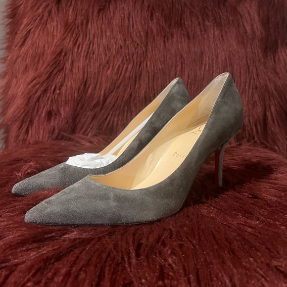 Christian Louboutin Clare 80 Suede Heels - Picture 4 of 9